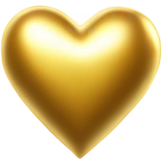 Gold heart emoji