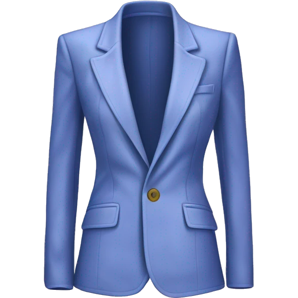 Hyper Realistic isolated open velvet periwinkle blazer jacket. emoji