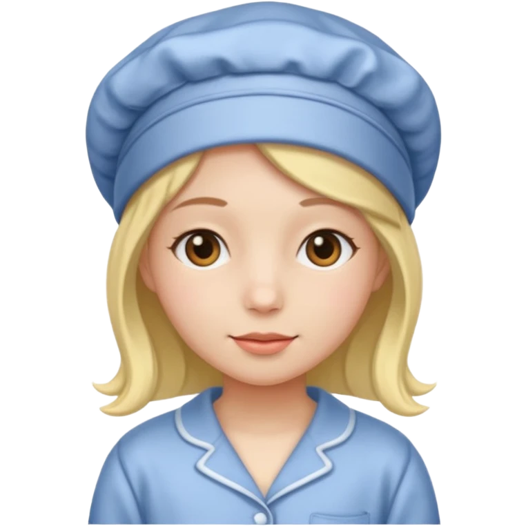 Person in bonnet and pajama  emoji