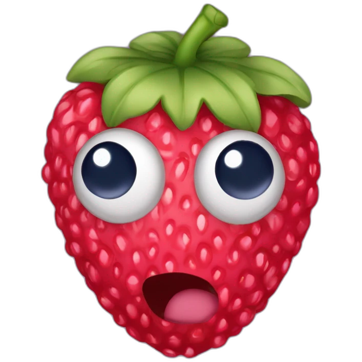 Fraise framboise myrtille  emoji