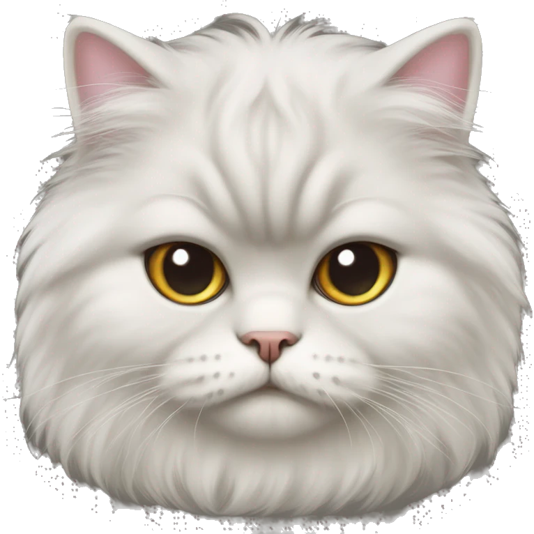 Persian cute fluffy cat chonky  emoji