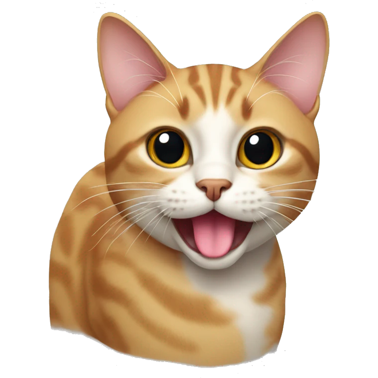 cat with tongue out looking smug emoji