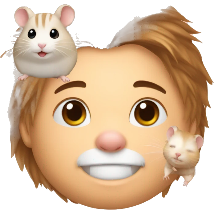 hamster and human emoji