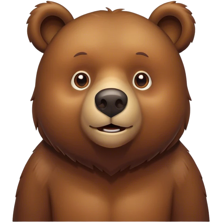 Thinking of bears emoji