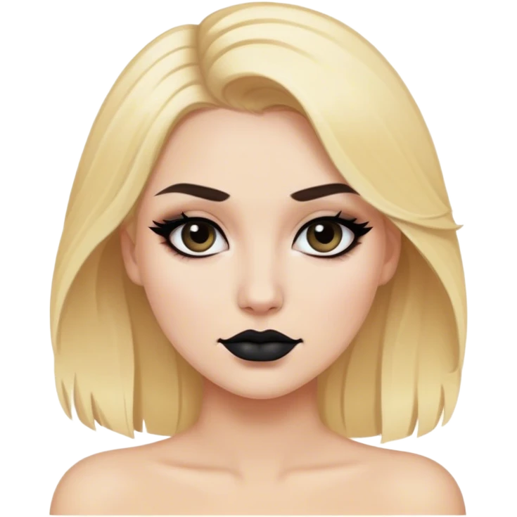 luxury blonde makeup artist dark makeup emoji