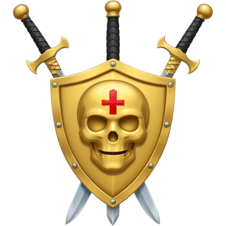 Escudo con espadas y grifones emoji