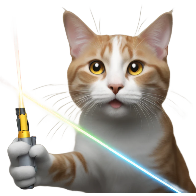 shoot cats with lasers emoji