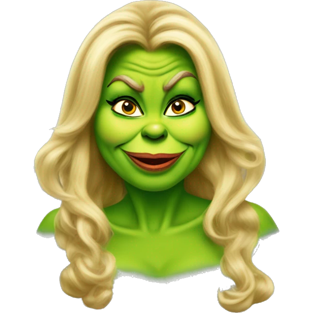 Jennifer coolidge as grinch emoji