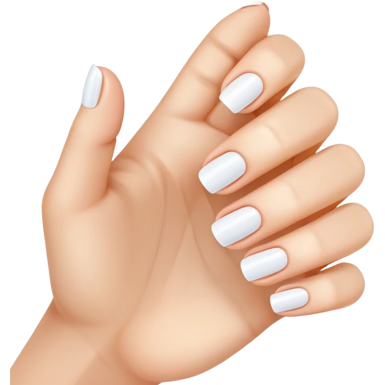 clean and short fingernails, simple and clear, healthy look emoji