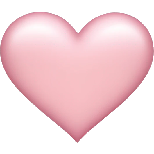light pink heart emoji