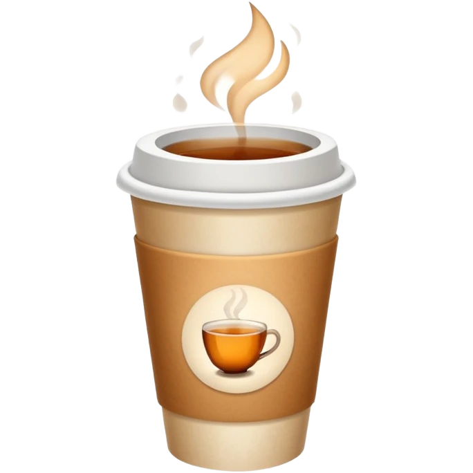 paper cup with tea emoji