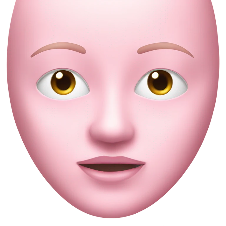 pink collagen sheet mask skincare emoji