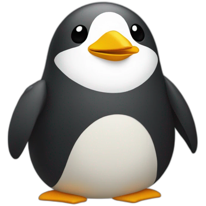 Pingouin qui fait un bisous emoji