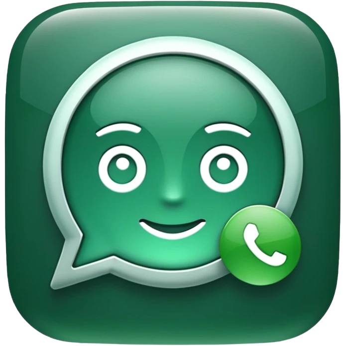 Create WhatsApp icon emoji emoji