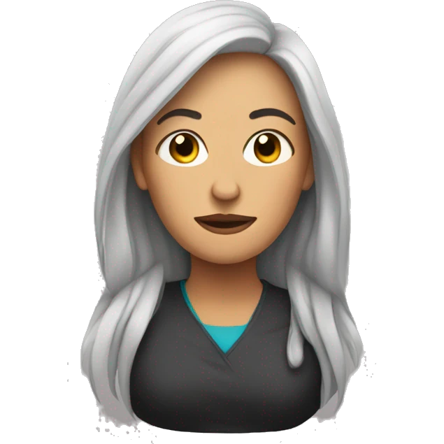 woman with rbf emoji