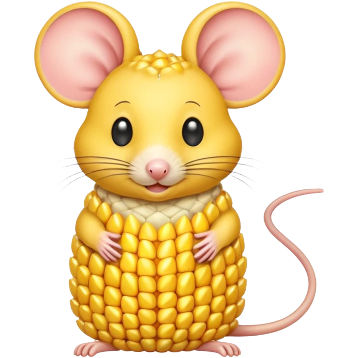 Mouse made of corn  emoji