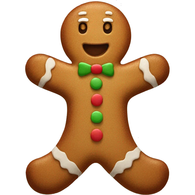 gingerbread man emoji