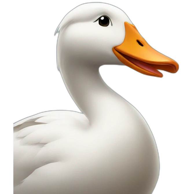 Goose saluting emoji