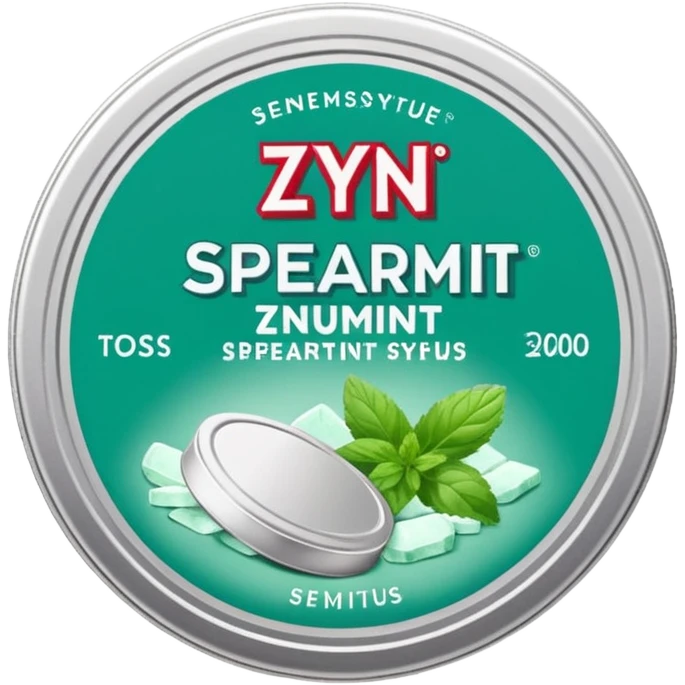 Zyn spearmint snus emoji