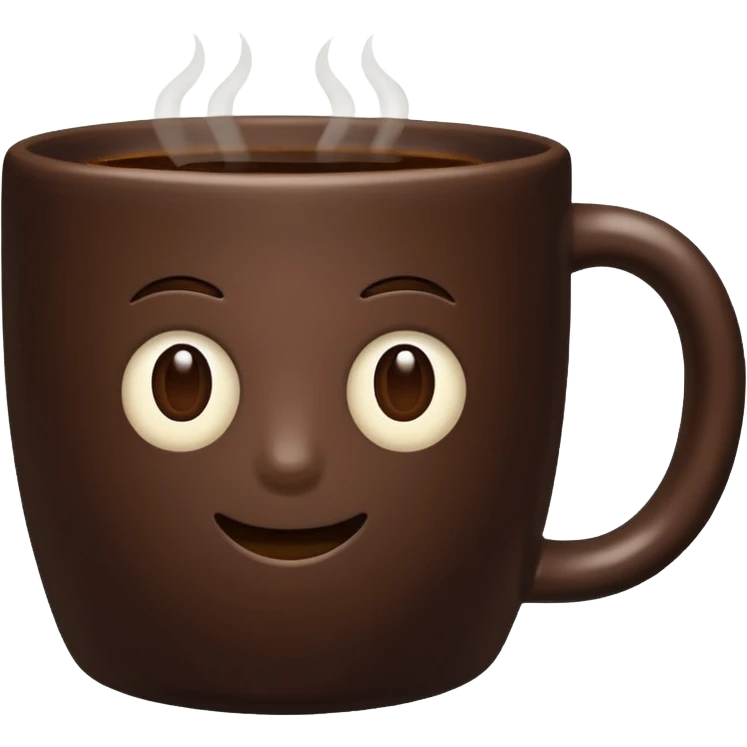 Acute aesthetic coffee emoji
