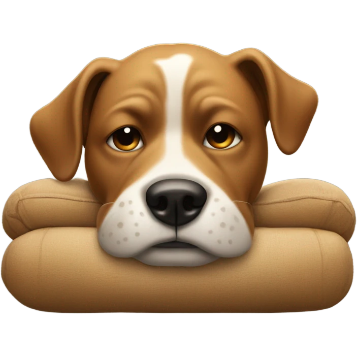 Dog chill and smoking  emoji