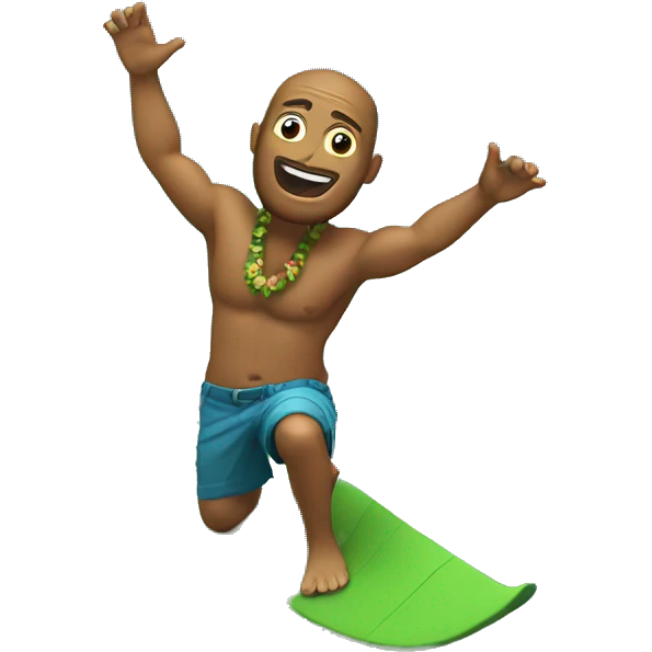 Maui on a wave emoji