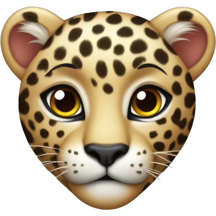 Leopard heart emoji
