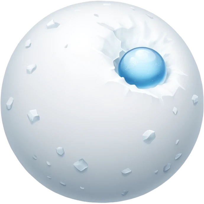 snowball gets bigger while it's rolloing down emoji