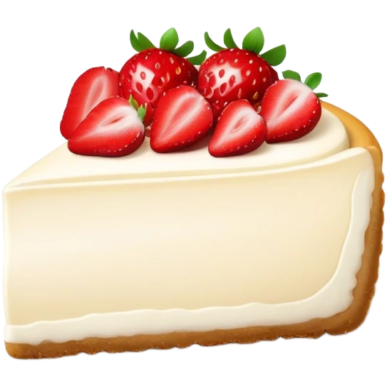 ultra realistic strawberry cheesecake  emoji