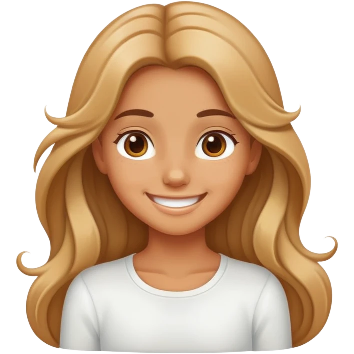 Milky tanned girl emoji
