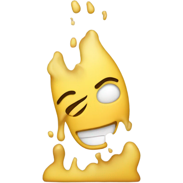 An emoji shaking its head and sighing  emoji