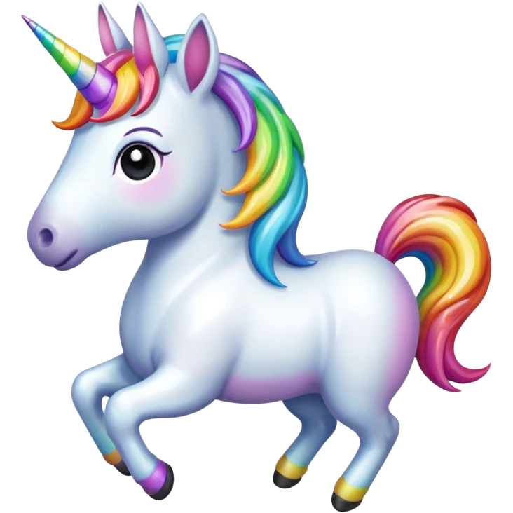 Un unicornio vomitando emoji