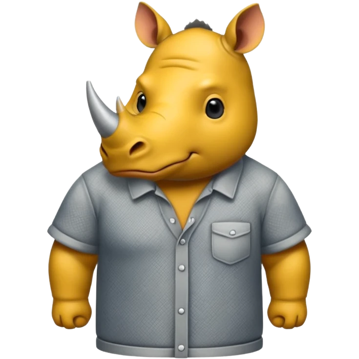 rhino with shirts emoji
