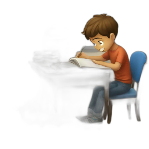 boy studying emoji