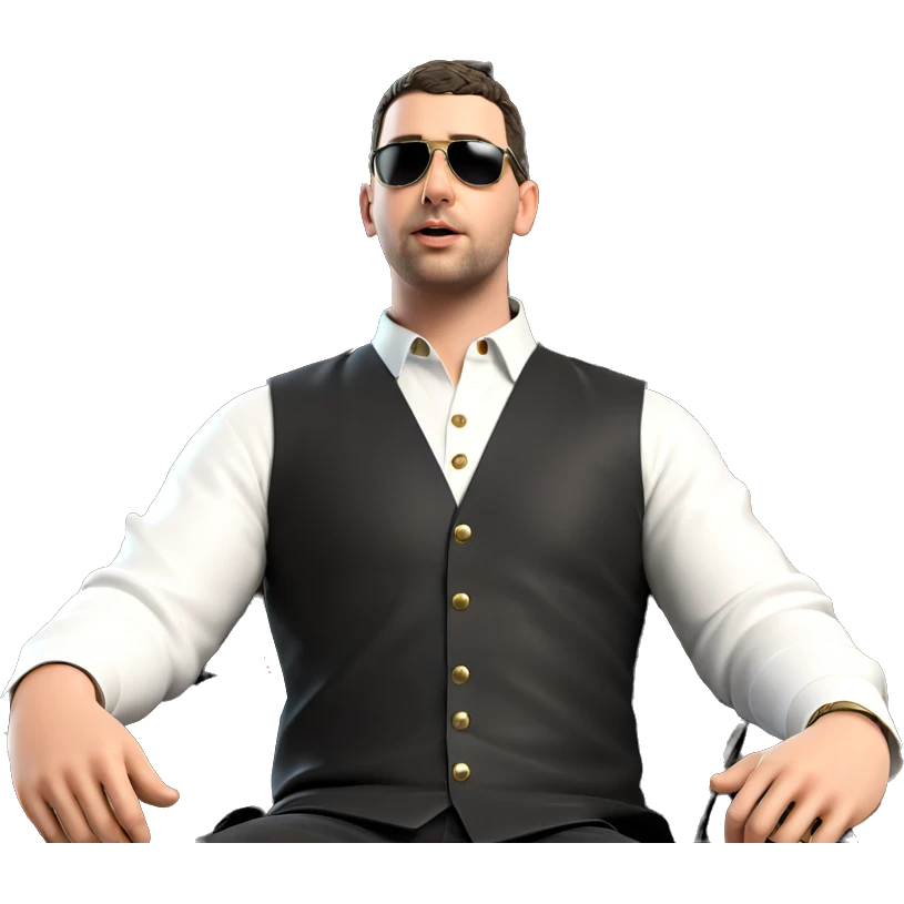 boy on throne in sunglasses emoji