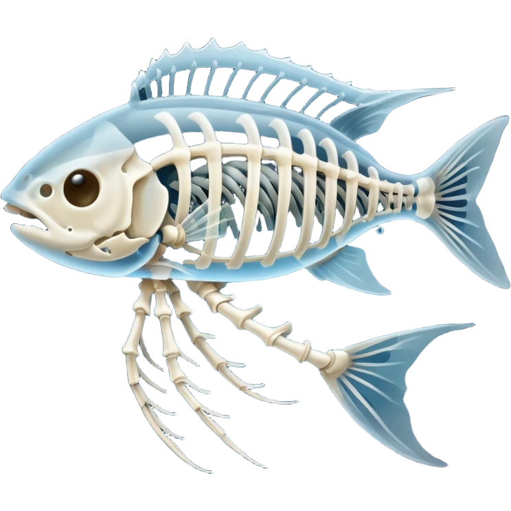Fish Skeleton X ray emoji