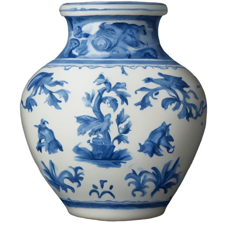 Delftware pottery emoji