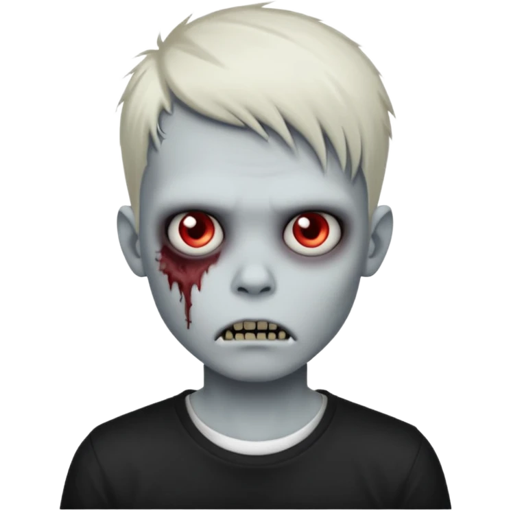 zombie boy with emo hair and white shirt emoji created using AI. Copy and paste zombie boy with emo hair and white shirt emoji to use or share on Discord and Slack.
 emoji