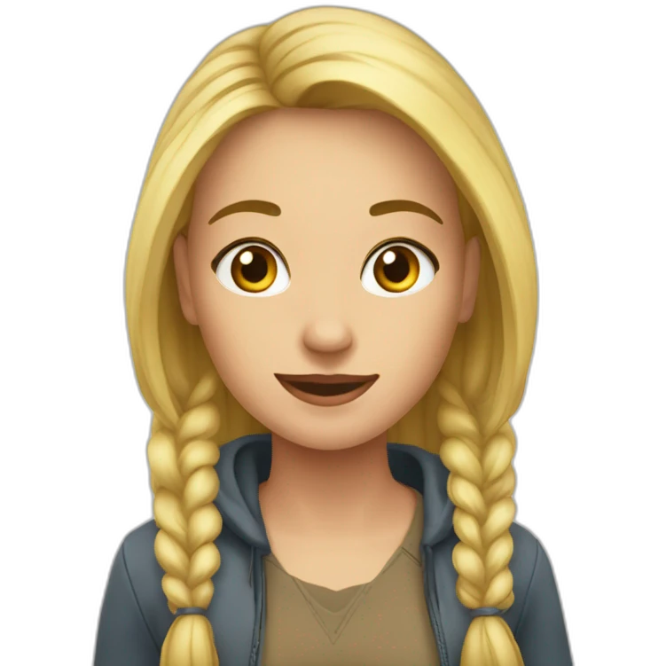 Девушка брюнетка  emoji