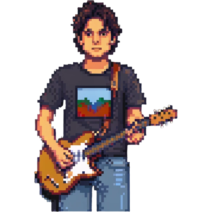 John Mayer pixel art emoji
