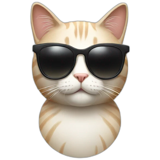 Cat with sunglasses emoji
