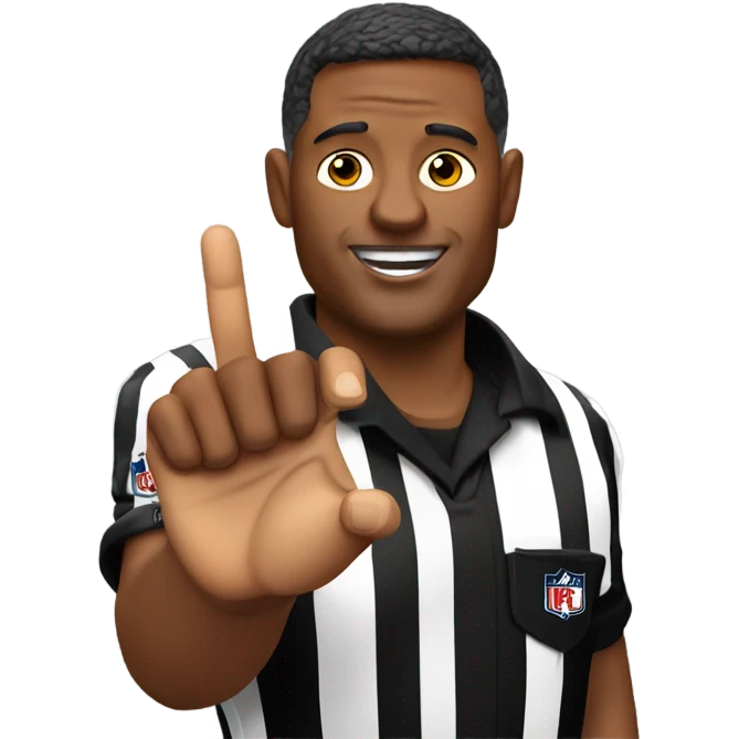 NFL Referee with a chiefs Super Bowl ring on emoji