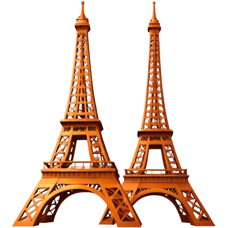 Orange Eiffel Tower emoji