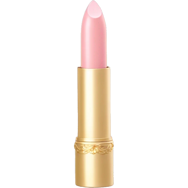 vintage rococo light pink lipstick  emoji