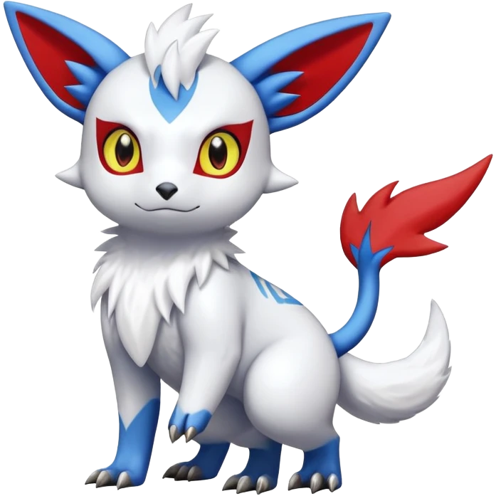  Cute Guilmon-Latias-Umbreon-Fakémon-hybrid-creature (full body)  emoji