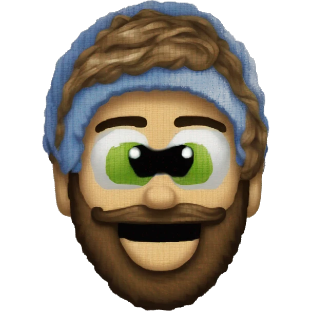Needlepoint canvas emoji