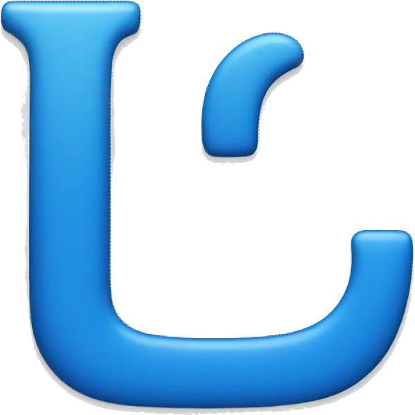 Blue letter "i" emoji
