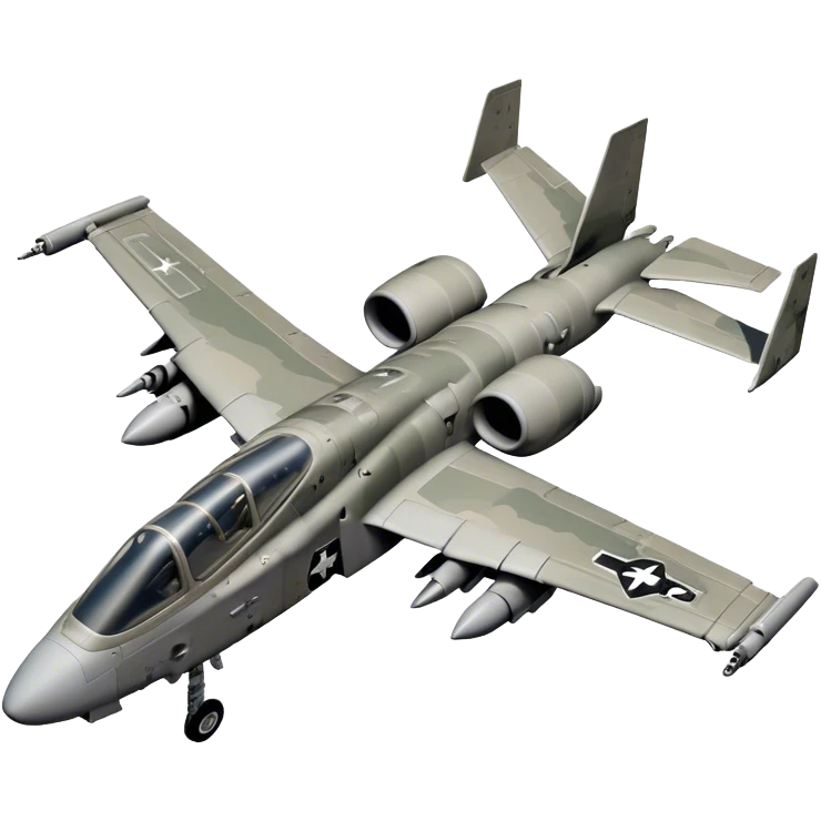 Warthog Jet (A-10 Thunderbolt II) - Fairchild Republic (Model Year: 2022) (Iconic colour: Desert camo) emoji