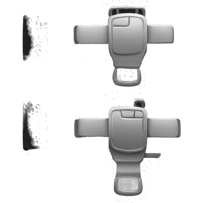 Car seatbelt buckle emoji