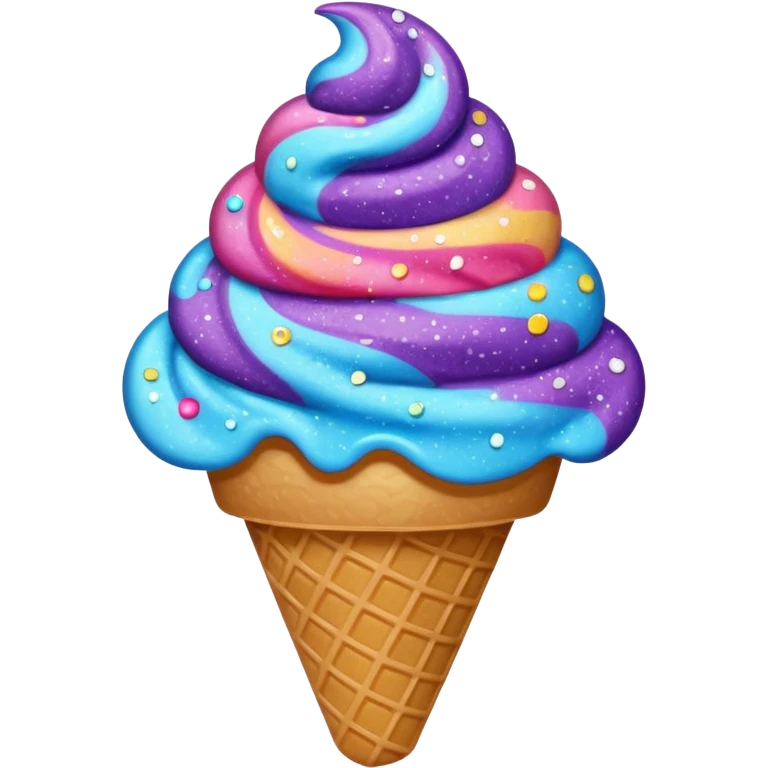 Galaxy Ice cream emoji